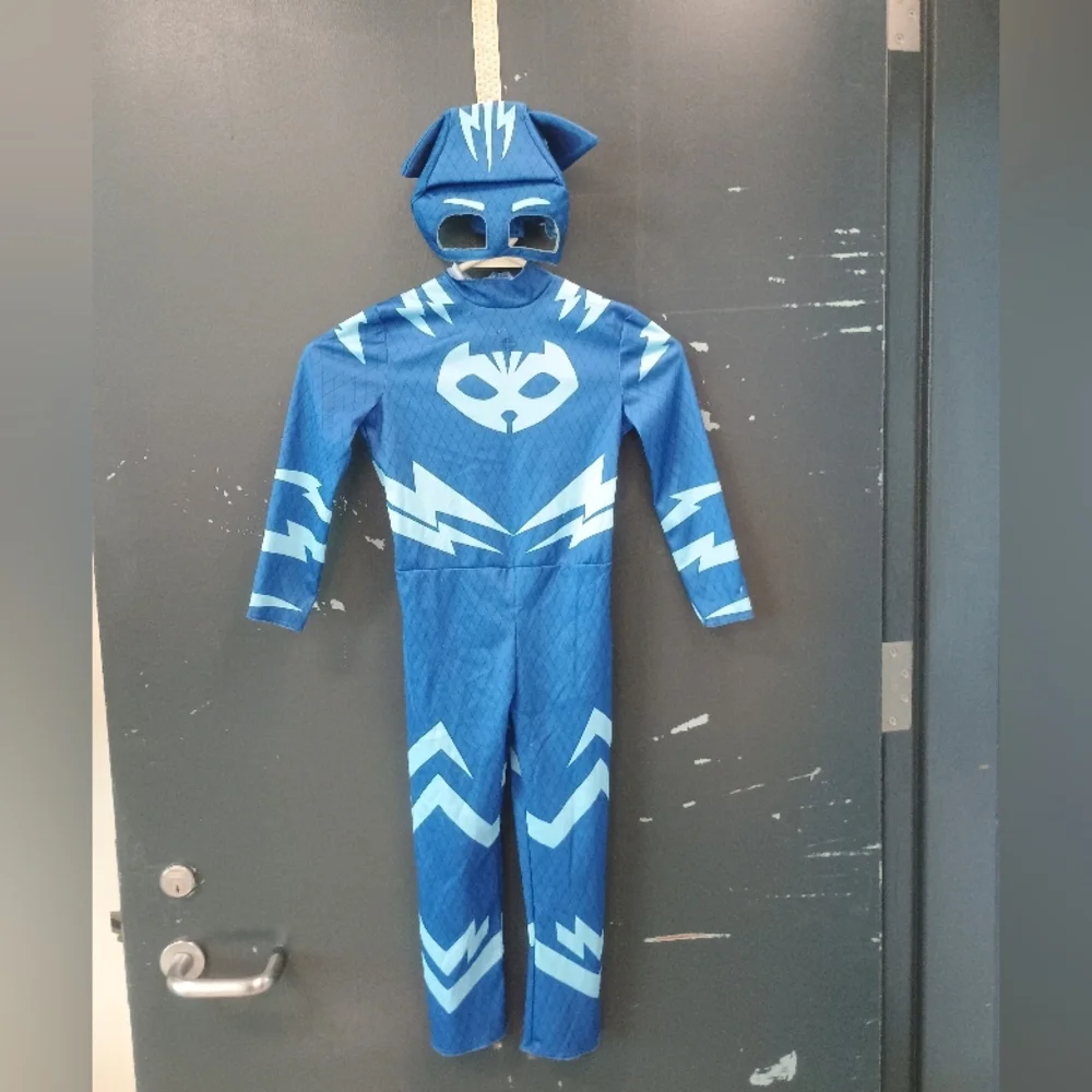 PJ Masks Catboy Boys size 3T-4T Blue Superhero Dressup Official Costume Jumpsuit - Picture 2 of 14